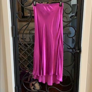 New light purple silk skirt